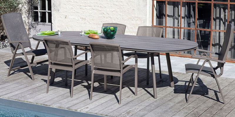 Housse de protection table ovale